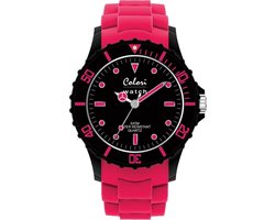 Colori Super Sports 5 COL098 Horloge - Siliconen Band - Ø 40 mm - Roze