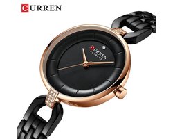 Curren Horloges voor Vrouwen Zwart/Goudkleurig