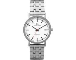 Danish Design Rhine Medium Horloge - Danish Design mensen horloge - Grijs - diameter 35 mm - Titanium