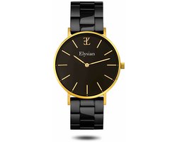 Elysian - Horloge Dames - Goud - Schakelband - Waterdicht - 36mm - Cadeau Voor Vrouw
