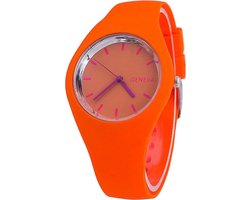Fako® - Horloge - Geneva - Siliconen Ultra - Oranje
