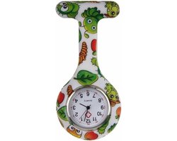 Fako® - Verpleegstershorloge - Zusterhorloge - Verpleegster Horloge - Siliconen Print - Rups