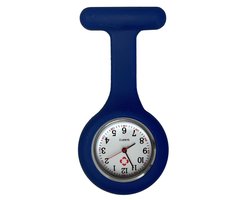 Fako® - Verpleegstershorloge - Zusterhorloge - Verpleegster Horloge - Siliconen Uni - Jeans Blauw