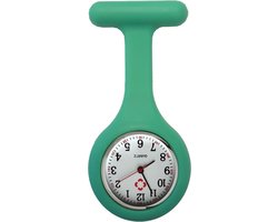 Fako® - Verpleegstershorloge - Zusterhorloge - Verpleegster Horloge - Siliconen Uni - Soft Groen