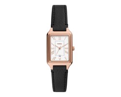 Fossil RAQUEL ES5310 Dames Horloge 23 mm - Zwart