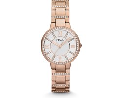 Fossil Virginia ES3284 Dameshorloge 30 mm - Rosékleurig