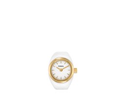 Fossil WATCH RING Dames Horloge 15 mm - Goudkleurig