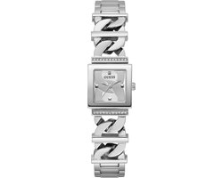 Guess Dames Horloge GW0603L1 Staal Quartz Vierkant met Schakelband