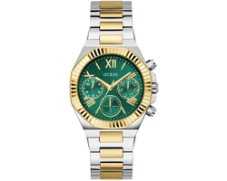 Guess Equality Quartz Chronograph Watch Two-Tone Case: 100% Recycled Steel | Armband: 100% Stainless Steel 38 mm GW0769L4
