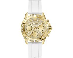 Guess Majesty GW0772L3 Horloge - Siliconen - Wit - Ø 40 mm