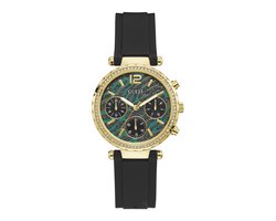 Guess Solstice GW0113L1 Horloge - Siliconen - Zwart - Ø 36 mm