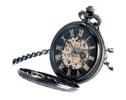 GWS Zakhorloge Mechanisch Vintage – Met ketting - Mechanisch Zakhorloge met handmatige opwinding