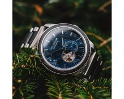 Holzkern unisex horloge 42 mm - Bruin