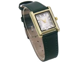 Horloge - quartz - PU band - groen