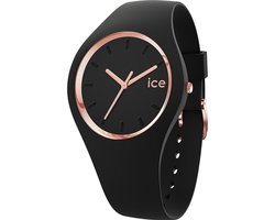 Ice Watch ICE glam - Black Rose-Gold 024521 Horloge - Siliconen - Zwart - Ø 37 mm