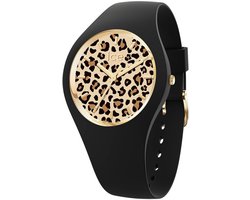 Ice Watch ICE leopard - Black 021728 Horloge - Siliconen - Zwart - Ø 34 mm