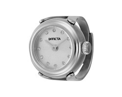 Invicta Mini 44480 Dames Horloge - Waterdicht - Analoog - Quartz Uurwerk - Roestvrij Staal met zilveren Wijzerplaat - 17mm