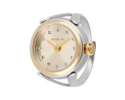 Invicta Mini 48576 Dames Horloge - Waterdicht - Analoog - Quartz Uurwerk - Roestvrij Staal met gouden Wijzerplaat - 17mm