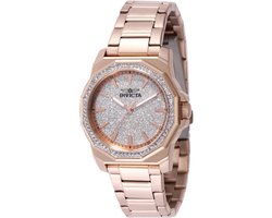 Invicta Speedway 49131 Dames Horloge - Waterdicht - Analoog - Quartz Uurwerk - Roestvrij Staal met zilveren Wijzerplaat - 34mm