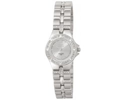 Invicta Wildflower 0132 Dames Horloge - Waterdicht - Analoog - Quartz Uurwerk - Roestvrij Staal met zilveren Wijzerplaat - 21mm