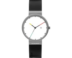 Jacob Jensen Titanium 642 Heren/Dames Design Horloge met Datum - Witte Wijzerplaat - 36mm
