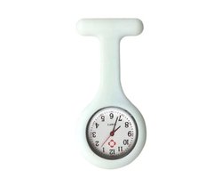 Jouw medische shop - nurse watch - verpleegsterhorloge - zusterhorloge - horloge - siliconen - white - wit - montre d'infirmière blanc - white nurse watch - white watch - hospital - doctor - dentist - infirmière