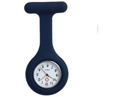 Jouw medische shop - nurse watch - verpleegsterhorloge - zusterhorloge - siliconen - blue - blauw - cadeau verpleegkundige - black friday - sinterklaas -  kerst cadeau
