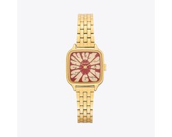 Komono Kate Flower Estate Gold Bordeaux Horloge Rood/Goud