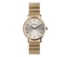 Lucardi Dames Donna Mae horloge goudkleurig - Horloge - Staal - Goudkleurig - 30 mm