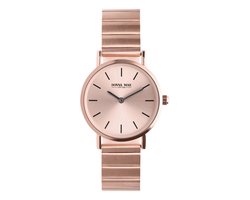 Lucardi Dames Donna Mae horloge rosé-kleurig - Horloge - Staal - Rosékleurig - 30 mm