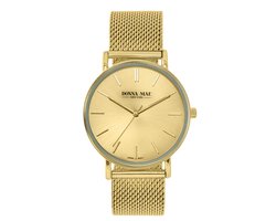Lucardi Dames Donna Mae mesh horloge DM15288-736 - Horloge - Staal - Goud - 40 mm