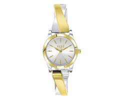 Lucardi Dames Regal horloge met stalen band - Horloge - Staal - Bicolor - 28 mm