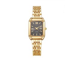 Macy Lou Horloge - Gold / Grey | Goudkleurig | Staal | Fashion Favorite