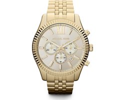Michael Kors Lexington MK8281- Horloge - Staal - Goudkleurig - Ø 45 mm