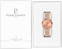 MULTIPLES Women's Watch Pink gold dial Milanese steel bracelet Pink gold