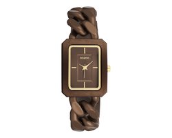 OOZOO Timepieces - Bronzen OOZOO horloge met bronzen schakelarmband - C11276