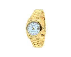 PHILIPPE CONSTANCE "MEDIUM GOLD" STONES WHITE MARBLE