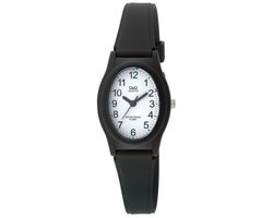 Q&Q VQ77J004Y - Horloge - Sport - Analoog - Dames - Vrouwen - Plastic band - Rond - Cijfers - Kunststof - Zwart - Wit