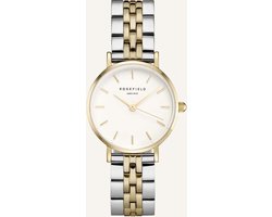 Rosefield Small Edit Dames Horloge - Zilver + Goud Ø26mm - 26SGD-269