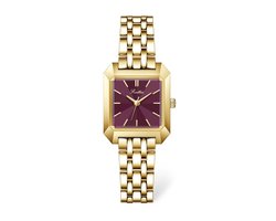 Scottie Dames Horloge Goud&Fuchsia | Dames Horloge | Best Verkochte Horloges | Luxe Geschenkdoos | Borasi | Dames Sieraden |