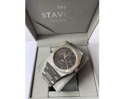 STAVORY® - Horloge - Automatisch uurwerk - Lunar Calendar - Skeleton - Mannen - Zwart