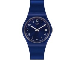 Swatch Essentialy Silver In Blue horloge  - Blauw