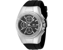 TechnoMarine Cruise TM-124033 Dames Horloge - Waterdicht - Analoog - Quartz Uurwerk - Roestvrij Staal met zwarte Wijzerplaat - 38mm - Met extra banden