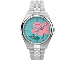 Timex Peanuts Legacy TW2Y52600 Horloge - Staal - Zilverkleurig - Ø 36 mm
