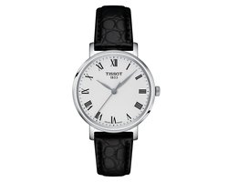 Tissot Everytime T1432101603300 Horloge - Leer - Zwart - Ø 34 mm