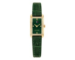 Tommy Hilfiger Madison 1782850 Horloge - Leer - Groen - Ø 19 mm