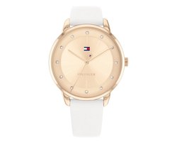 Tommy Hilfiger Paige 1782543 Horloge - Leer - Wit - Ø 36 mm