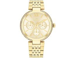Tommy Hilfiger TH1782697 SOPHIA Dames Horloge - Mineraalglas - Staal - Goudkleurig - 36 mm breed - Quartz - Vouw/Vlindersluiting - 3 ATM (spatwater)