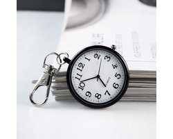 Zakhorloge - Zwart - Quartz - Draagbaar - Pocketwatch - Duurzaam - Verpleegkundige - Sleutelbos