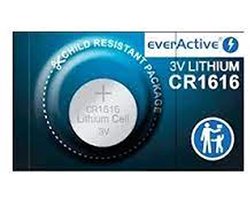 1x everActive CR1616 mini lithium batterij